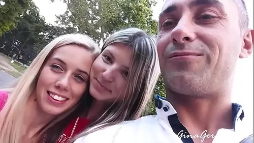 Trio sexe Gina Gerson blonde baisée par deux mecs