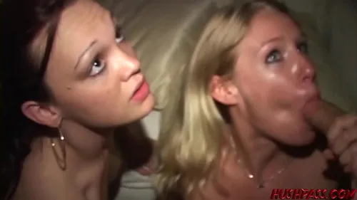 Deux bombes baisées dur à la fête - éjac faciale