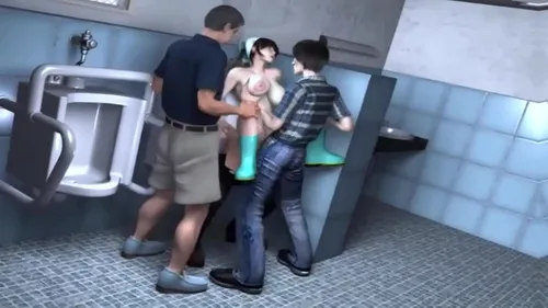 Femme de ménage aux gros seins baise étudiant - Hentai 3D
